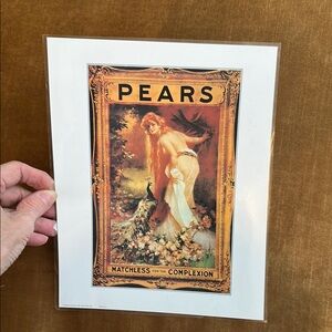 Great gift too! Laminated Ad art of Soap Beautiful wall art. Needs frame. France